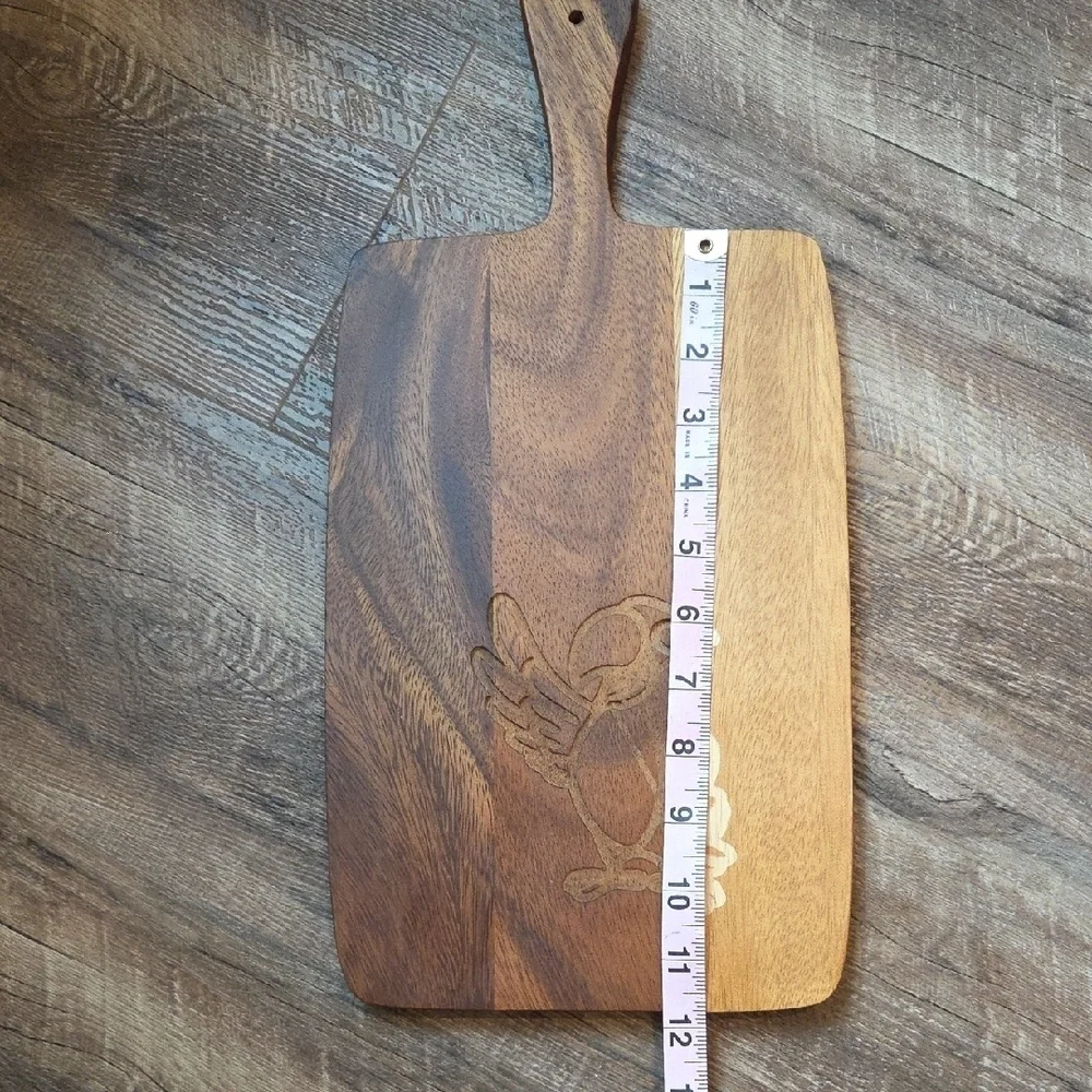 New Wooden Cutting Board with Parrot Etched By a CNC Machine.